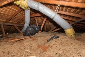 Blown Insulation Removal and Air Duct Replacement